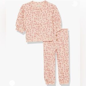 Jessica Simpson Pink Leopard Two-Piece Set Toddler Girl Size 2T